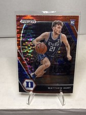 2021-22 Panini Prizm Draft Picks - Matt Hurt #34 Red Pulsar Prizm (RC)