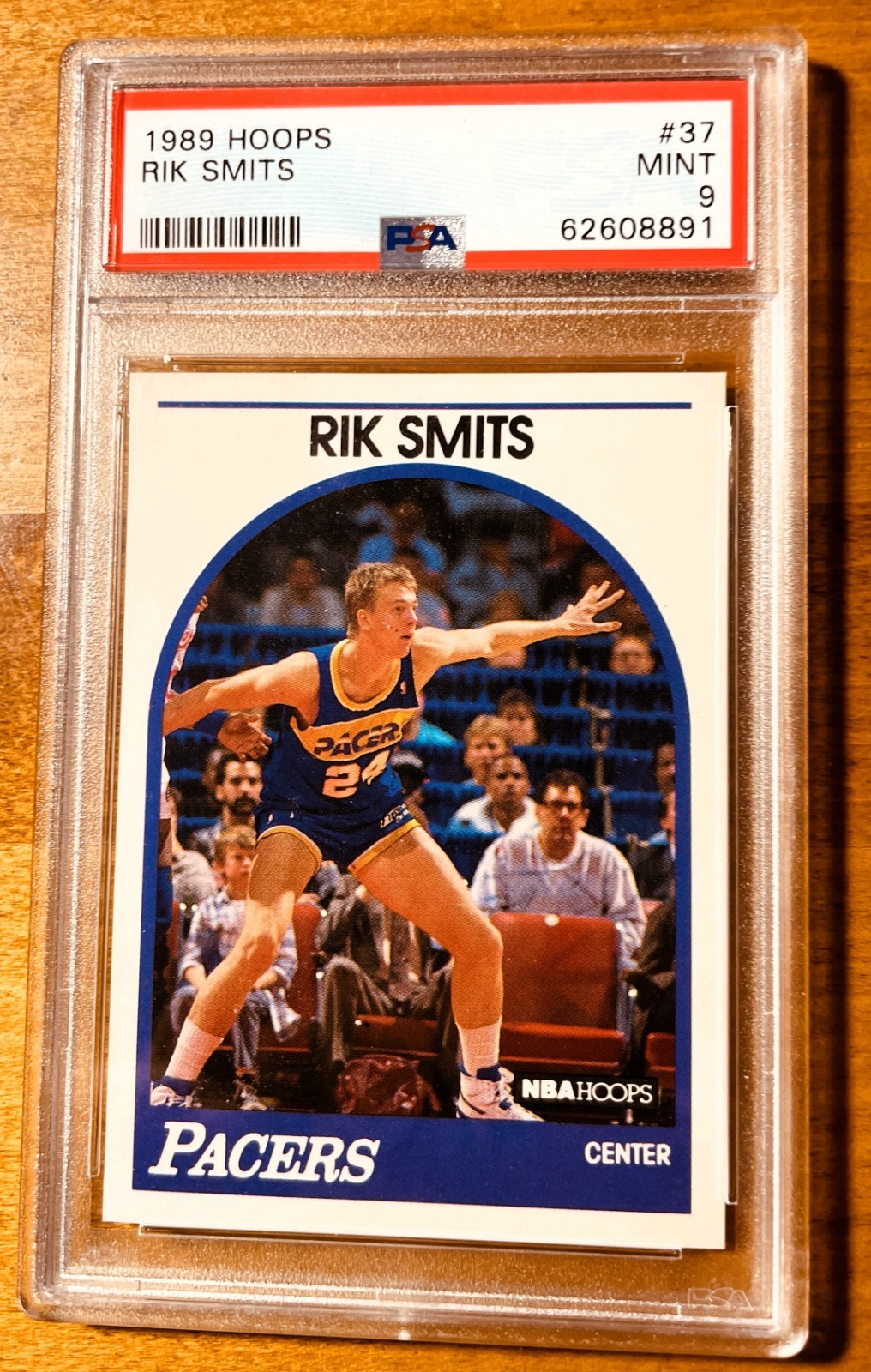 1989 NBA Hoops RIK SMITS #37 PSA 9 MINT