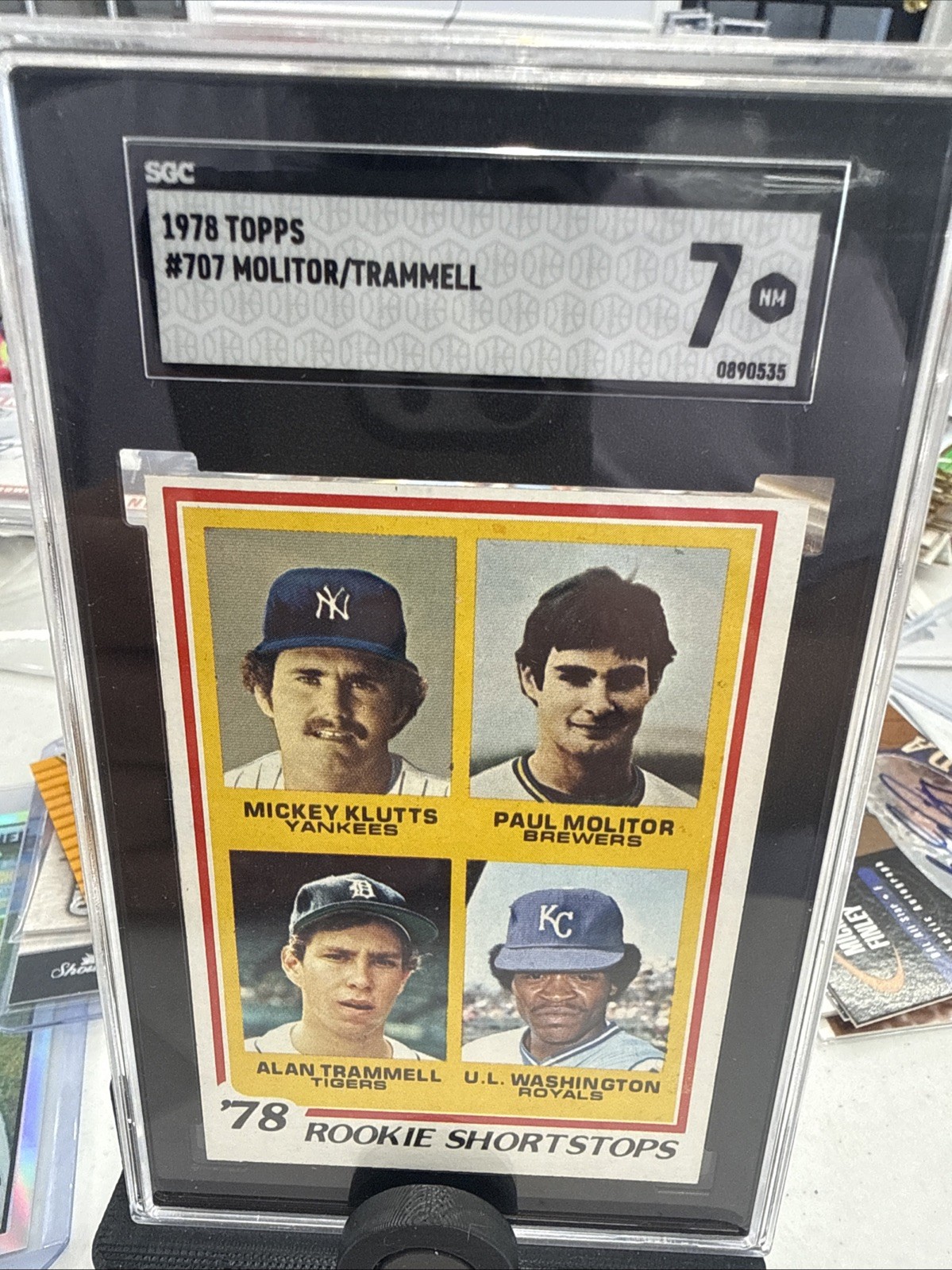 1978 Topps Molitor/Trammell #707 SGC 7