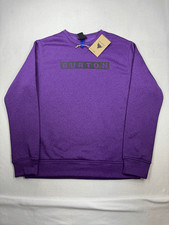 Burton Men  s Oak Crewneck Pullover Sweatshirt Purple Medium NWT
