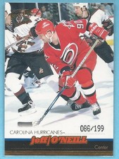 1999-00 Pacific JEFF O'NEILL Carolina Hurricanes GOLD SP #/199