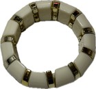 Ladies Bracelet Cream Gold Coloured Costume Jewellery