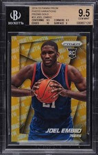 2014-15 Panini Prizm #33 Joel Embiid Photo Variations Gold /10 - BGS 9.5