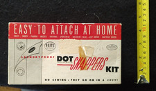 Vintage Dritz Dot Snappers Kit - Easily Attach Dot Fasteners To Clothing