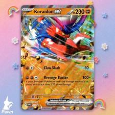 Koraidon ex 124/197 Fiamme Ossidiana Doppia Rara Carta Pokemon TCG Singola
