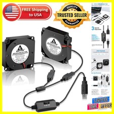 Efficient Mini USB Blower Fan 5V with 3 Speed Control - Quiet Cooling Solution