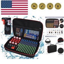 Battery Organizer Holder Storage Case with Tester,Waterproof Carrying Case Ba...