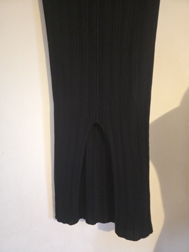 Mango MNG Paulina Fine Knit Black Skirt L Large - Picture 5 of 7