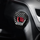 Carbon Fiber Car Engine Start Stop Push Button Switch Cover Cap Trim Accessories