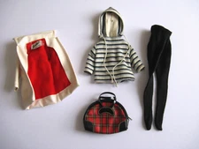 VINTAGE BARBIE WINTER HOLIDAY COAT HOODIE LEGGINGS BAG