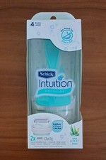 Schick Intuition Sensitive Care 4 Blade - Razor Handle/2 Cartridges/Travel Cap