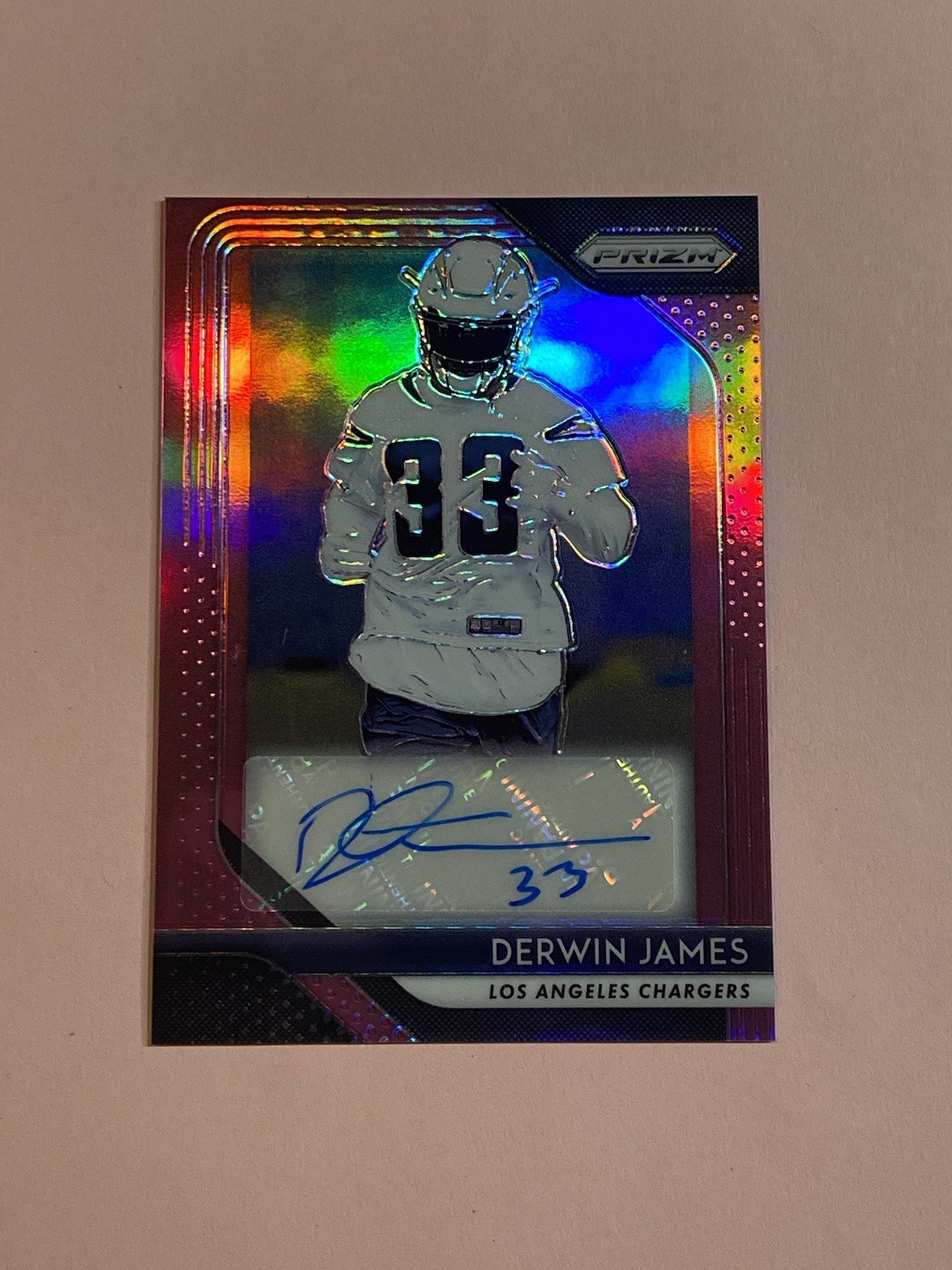 Derwin James 2018 Panini Prizm Pink Rookie RC Auto Autograph