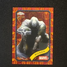 2025 Topps Chrome Marvel Ronan #157 Iron Man Red & Gold Lazer 11 /100 SP