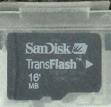 Brand new Sandisk 16MB Micro SD Trans flash Memory Card