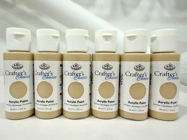Royal & Langnickel Crafter's Choice Acrylic Paint 59ml - FAWN -  6 PACK