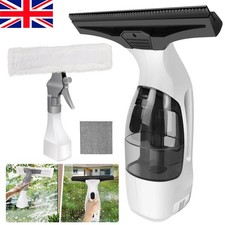 Window Vacuum Cleaner 150ml Tank Vac Compact Rechargeable Cordless Glass Mirror