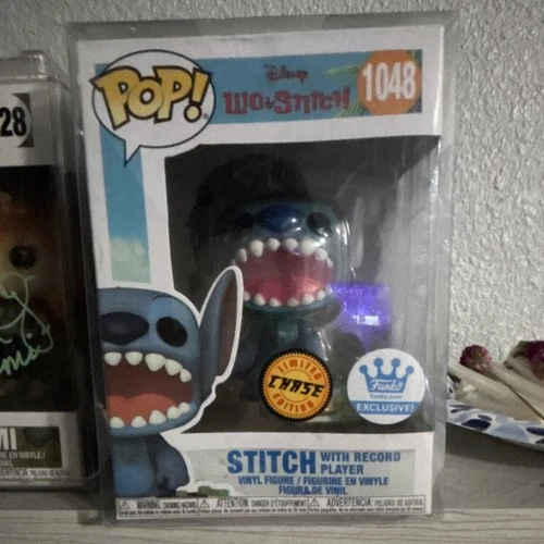Funko Pop! Vinyl Lilo & Stitch Stitch with Record Player Chase Exclusive #1048