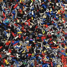 100g LEGO Technic Small Mixed Parts Bundle Lot ~ Connectors, Pins, etc ~ Genuine