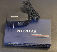 Netgear ProSafe 8 Port Gigabit Switch GS108 v3 w/ Power Supply