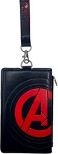  NEW Marvel Avengers: Avengers Logo Deluxe Lanyard with ID Passport Holder