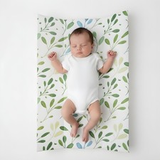 Image of Clair de Lune Olive Anti-Roll Wedge Waterproof Easy Baby Changing Mat 69 x 44 cm