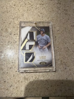 2022 Topps Tier One Baseball Aaron Judge Triple Patch 1/1