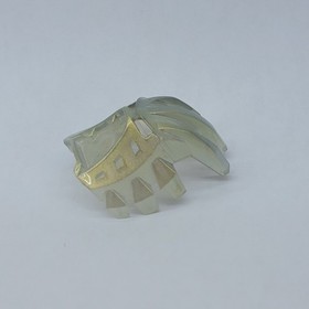 2002 Lego Bionicle 44814 Mask Avohkii Kanohi Mask Glitter Translucent Clear 