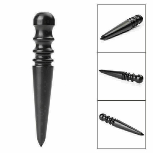 1x Blackwood Skórzana krawędź Slicker Burnisher Drewniane narzędzia rzemieślnicze Silm / Kostka / Okrągły - Zdjęcie 11 z 24