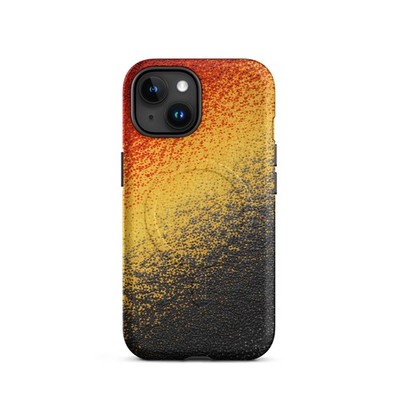 Ember Fade MagSafe Tough Case   Textured Gradient Abstract Design