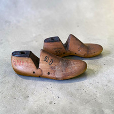 Century Wood Shoe Stretcher Pair, Brown/Black, 1960s Jun 1961