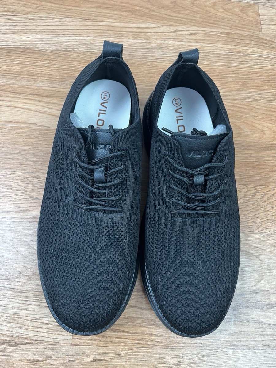 Vilocy Men\'s Casual Dress Sneakers Oxfords Mesh Walking‎ Shoes Black 10.5 WIDE s-l400.jpg main image 4
