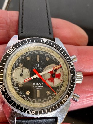 Diver Big Eye Yema Valjoux 7733 Chronograph Swiss Beauty drehbare Lünette