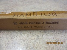 Hamilton No 400 N Folding Sheet Music Stand Metal USA Vintage Portable/Collapse 