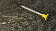 VINTAGE LA CROSS TWEEZERS jewelers forceps watchmaker Bergeon screwdriver tools