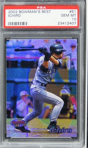 2002 Bowman's Best Ichiro HOF #51 PSA 10 GEM MINT