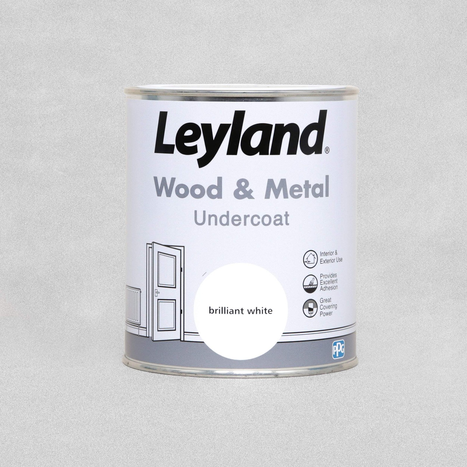Leyland Wood and Metal Undercoat Paint 750ml - Brilliant White