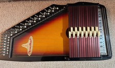 Vintage Sekova Chromaharp Autoharp 15 Chord Japan Original Case