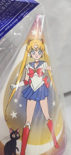 Cappelli festa compleanno Sailor Moon vintage anni 90 confezione originale 8 confezioni - Foto 2 di 10