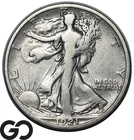 1921-S Walking Liberty Half Dollar *Key San Francisco Date*, Low Mintage, VG++