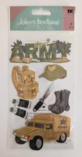 Jolee's United States Army Military Soldier Veteran Scrapbooking Stickers