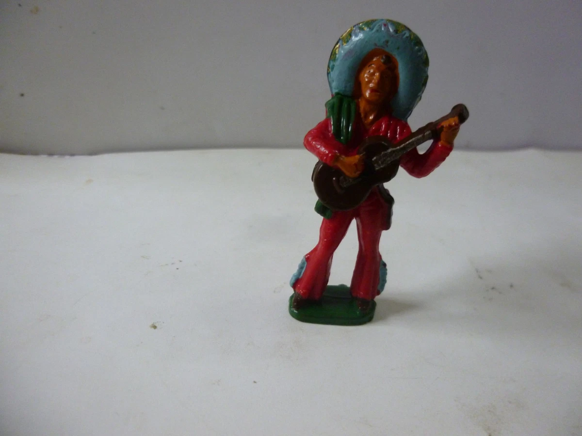 Grande Figurine Bandit Mexicain à Cheval – Plomb Peint – Soldat De Collection