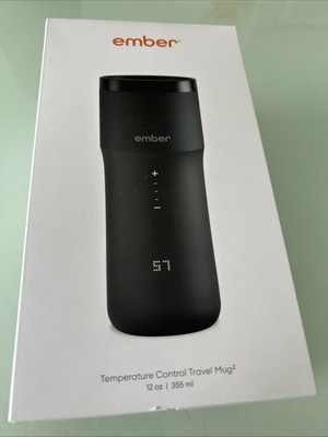 Ember Travel Mug 2+ Temperature Control 12oz Black Insulated With Lid Homeserve