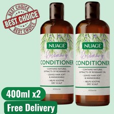 NUAGE ROSEMARY CONDITIONER 400ML X2 STIMULATES NATURAL HAIR GROWTH TREATMENT NEW 11.73 per litre