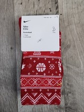 Nike Youth Holiday Elite Crew Socks: RED: NEW WITH TAGS: SIZE XS 10C-3Y 