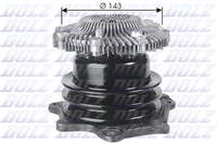 Wasserpumpe MotorküHlung Dolz N143 FüR Uns R20 Maverick Uds Ford Nissan WD21 2 5
