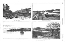 The Insurrection at the Isthmus - Panama - 1885 Historical Print