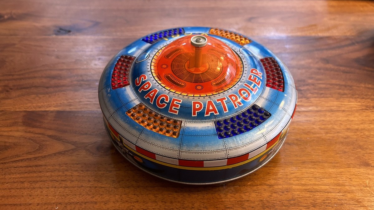 【おもち　Canyon】 Vintage Japan KO Tin Space Patrol X-081 Battery Operated