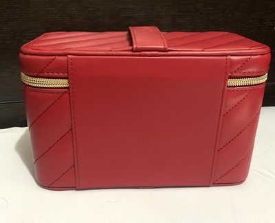 NIB YSL Yves Saint Laurent Quilted Vanity Red Makeup Case | eBay