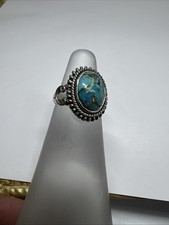 Blue Copper Turquoise Ring, 925 Sterling Silver Ring, Handmade Ring, Gift Her
