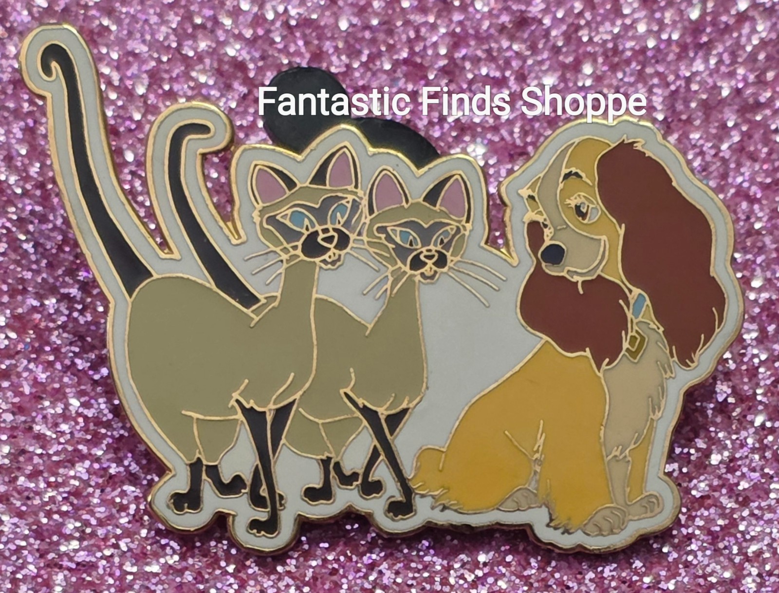 Disney Superstar Trading Team 2002 Lady & The Tramp Lady Si Am LE 2500 Pin